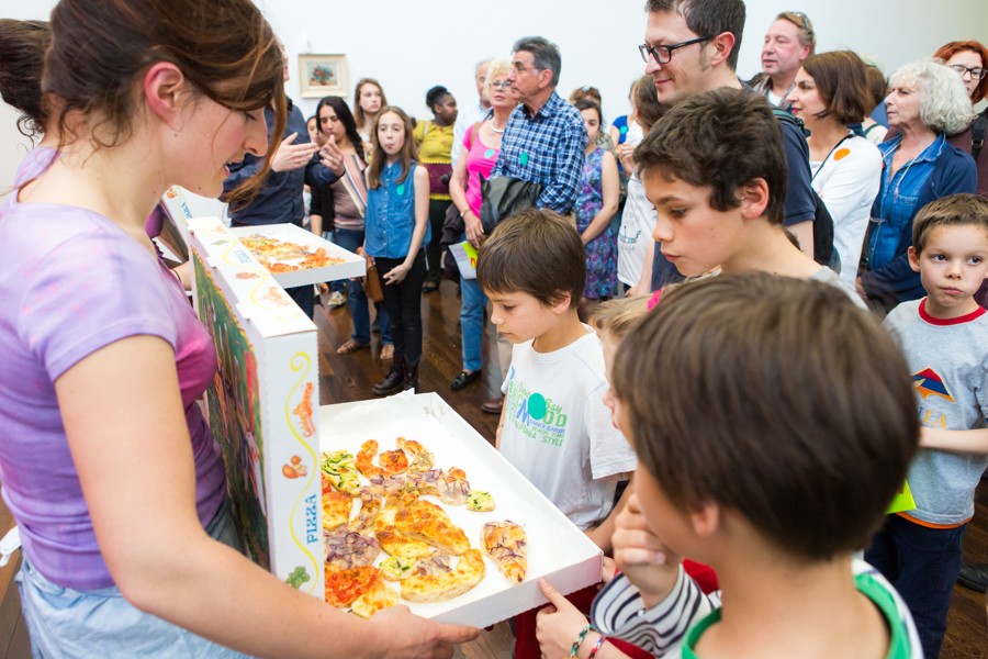 dégustation des tableau pizza