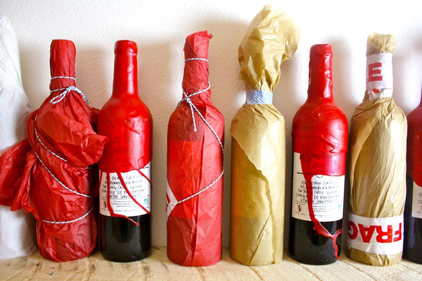 bouteilles de vin emballées