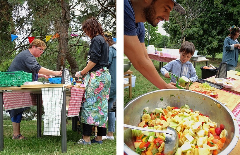 cuisiner en plein air