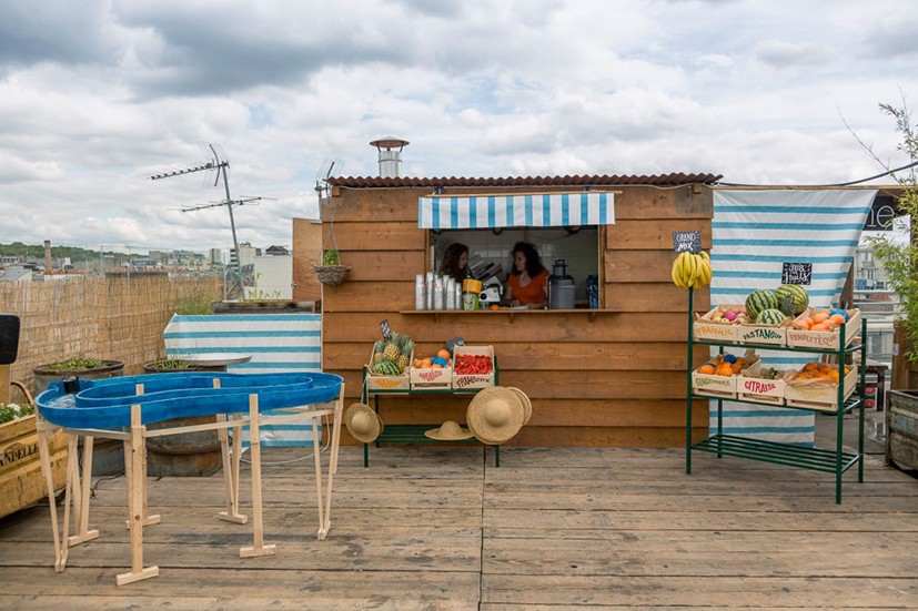 Installation sur la Terrasse du Perchoir